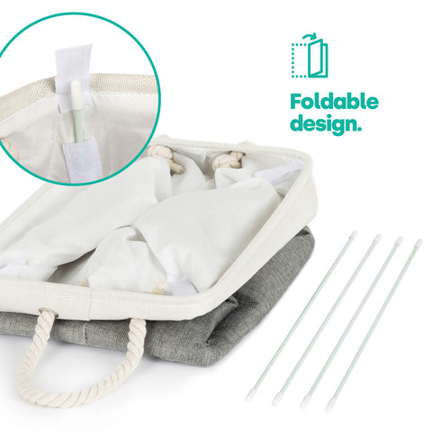 Mara Laundry Hamper - Grey